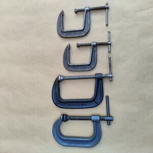 4X Brink Cotton USA Made 144 142 1/2 C Clamp Ductile Iron Good 4" 2 1/2"